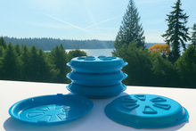 Stackable Poolside Plate & Lid Hybrid  - Teal (8 pack)