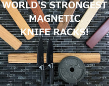 Rectangle - 2.5" x 8" 12" 18" or 24" - World's Strongest Magnetic Knife Rack