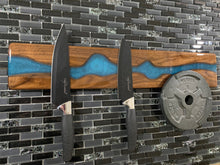 Epoxy River Live-Edge Magnetic Knife Rack - World's Strongest
