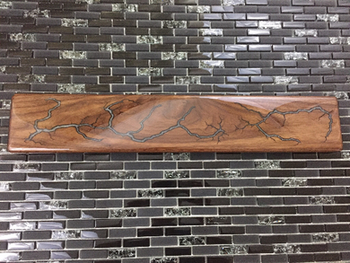 Lichtenberg Fractal Burn Epoxy Magnetic Knife Rack - 4.25